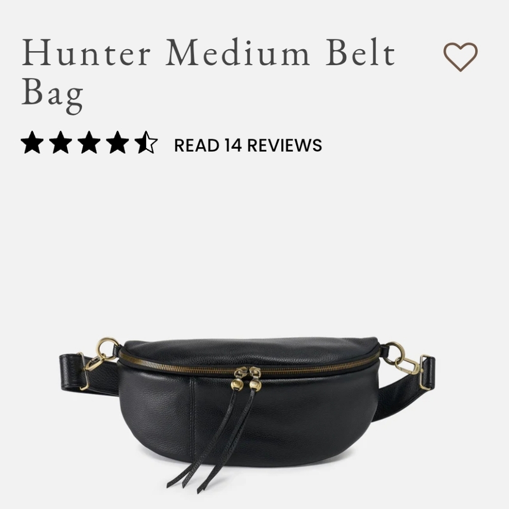 HOBO Hunter Medium Belt Bag In Black - Picture 9 of 12
